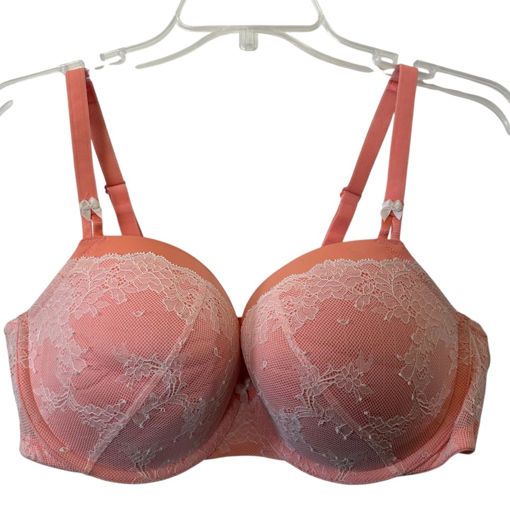 Torrid 40D Coral Lace Bra with Convertible Straps